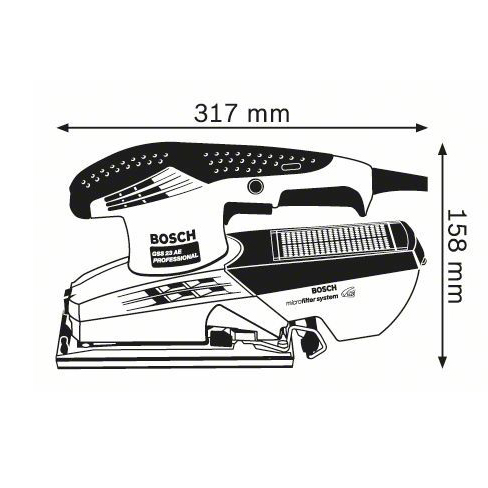 Вібраційна шліфмашина BOSCH GSS 23 AE (0601070721) Тип вібраційна