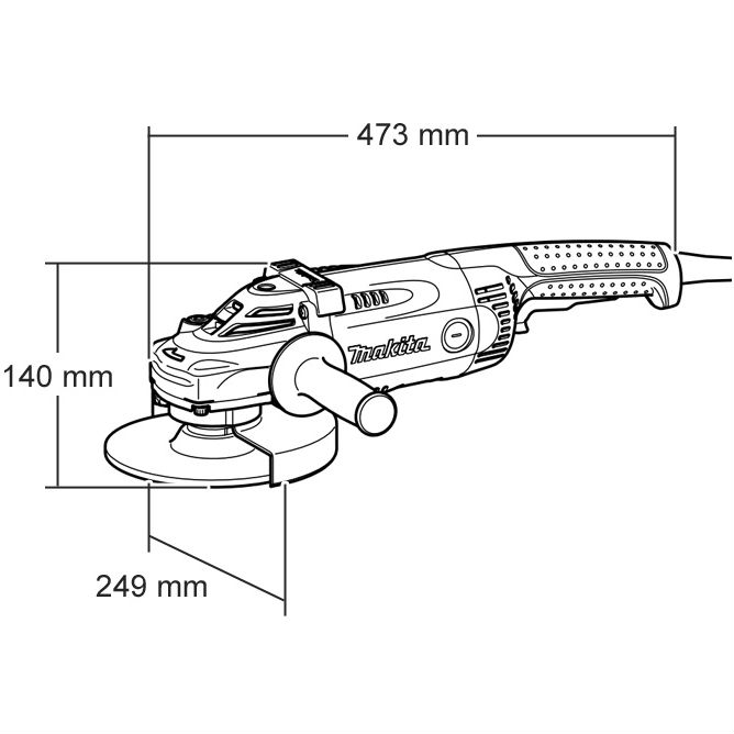 Шлифмашина угловая (болгарка) MAKITA GA9020RF Особенности защита от пыли