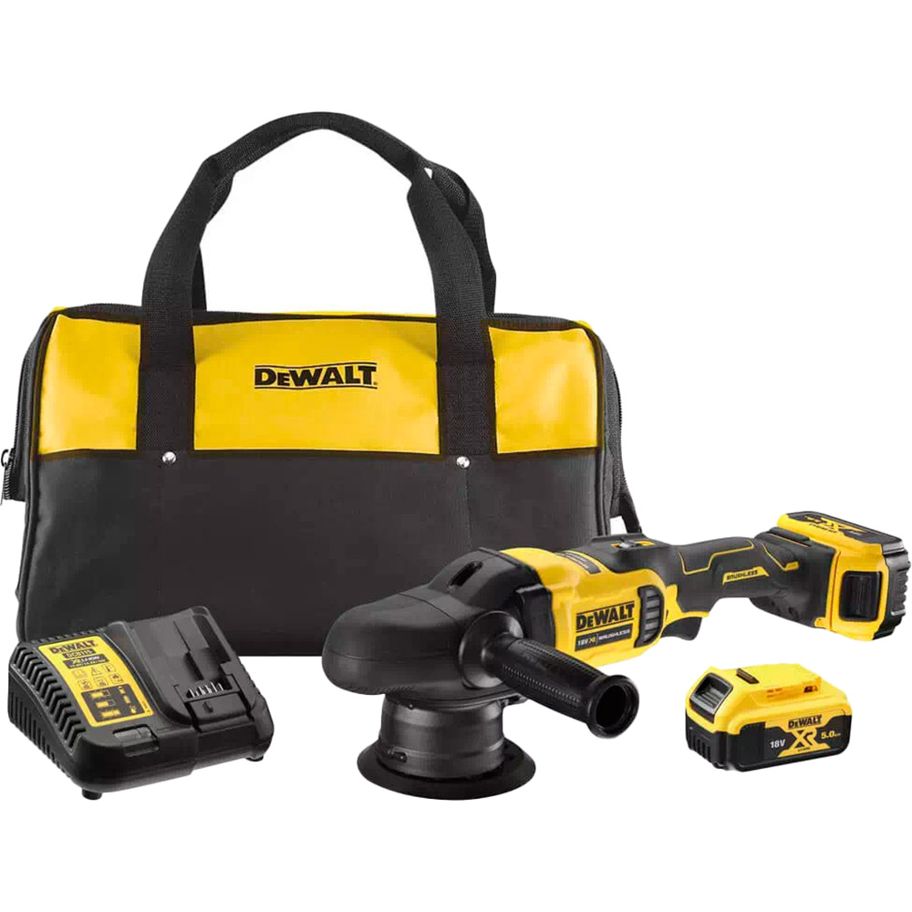 Полировальная машина DEWALT 18В XR (DCM848P2) Тип питания аккумулятор