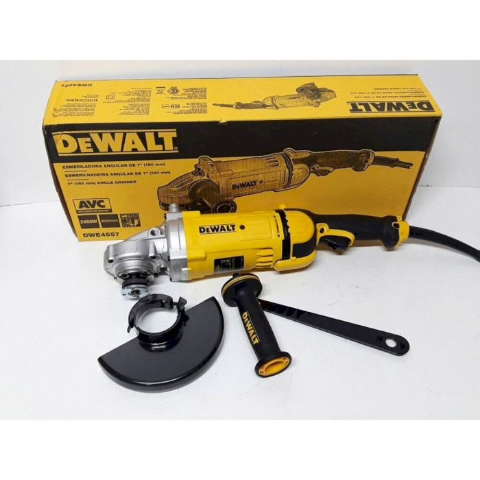 Шліфмашина кутова DEWALT DWE4557 Конструкція фіксація вимикача