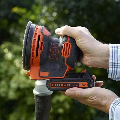 Ексцентрикова шліфувальна машина BLACK&DECKER BDCROS18N Тип живлення акумулятор