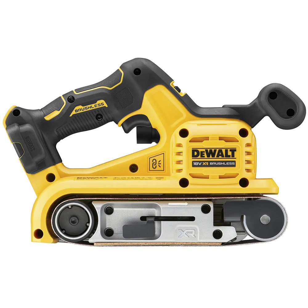 Шліфмашина стрічкова DEWALT DCW220N Особливості регулювання числа обертів