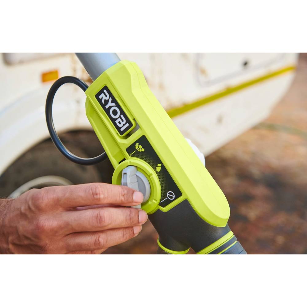 Шліфмашина полірувальна RYOBI ONE+ RWTS18-0 18В (5133005993) Конструкція прогумована рукоятка