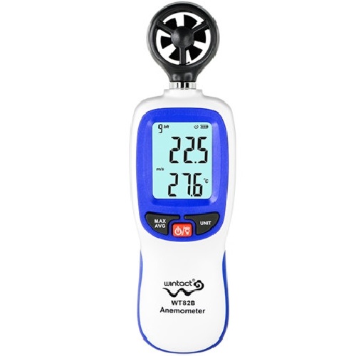 

Анемометр WINTACT WT82, Анемометр 0,3-30м/с, -10-45°C (WT82)