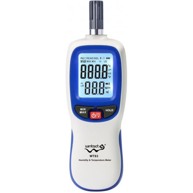 

Термогигрометр Wintact WT83, Термогигрометр 0-100%, -20-70°C