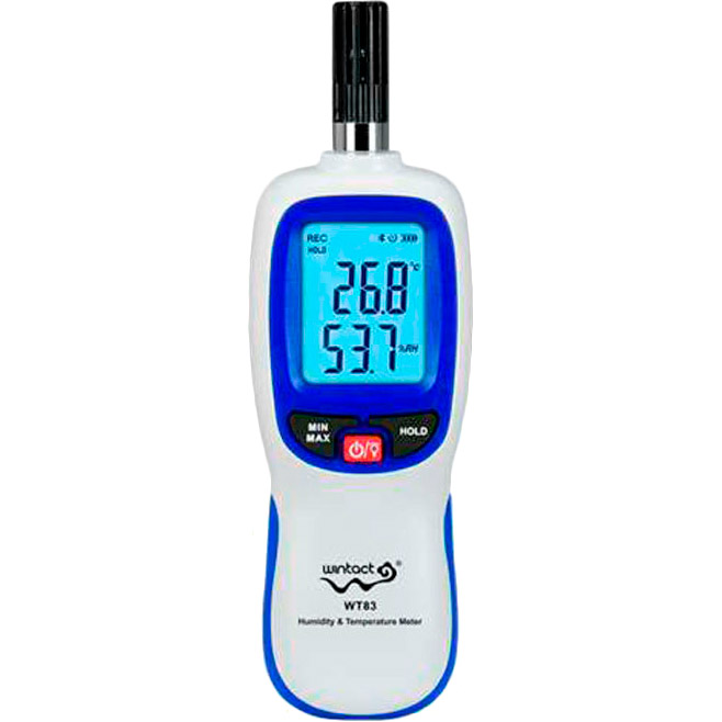 

Термогигрометр Wintact WT83B, Термогигрометр Bluetooth 0-100%, -20-70°C