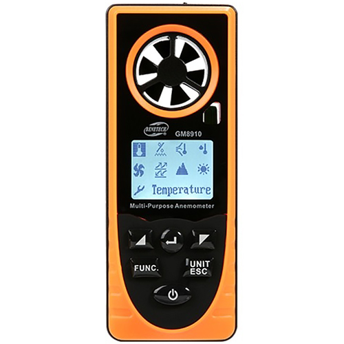 

Анемометр BENETECH GM8910, Анемометр многоцелевой 0,7-30м/с, -20-60°C