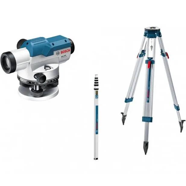 Нівелір оптичний BOSCH GOL 26 D, до 100м, ±1.6мм/30м, зум х26 + BT160 + GR500,1.5кг