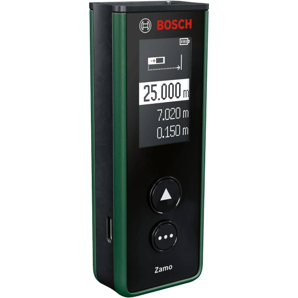 Далекомір лазерний BOSCH Zamo (0.603.672.900) Особливості далекомірів пам'ять вимірювань