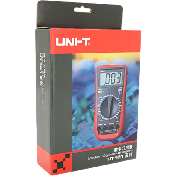 Мультиметр UNI-T UT151C Додатково Дисплей: 63 x 29 мм, 1999-розрядний; Вимірювання: Похибка; Постійна напруга: 0,5% +1; Змінна напруга: 0,8% +3; Постійний струм: 0,8% +1; Змінний струм: 1,0% +3; Опір: 1,0% +2; Місткість: 4,0% +3; Температура: 1,0% +3