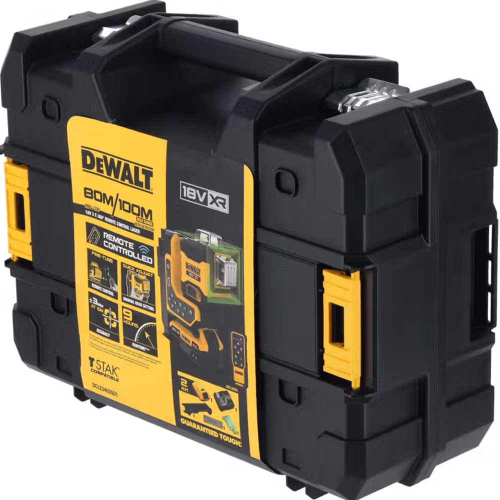 Фото Лазерный уровень DEWALT линейный 18В XR Li-Ion (DCLE34035B) без АКБ и ЗУ
