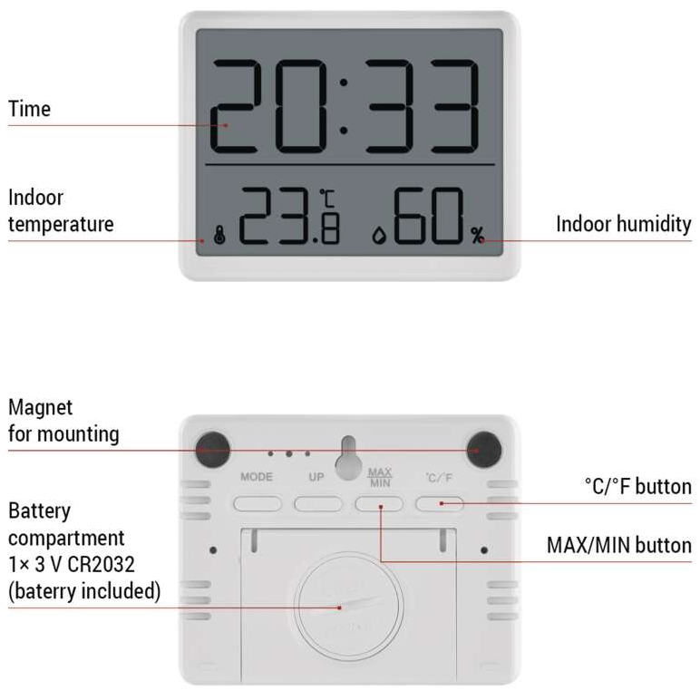Заказать Термогигрометр EMOS (E6210)