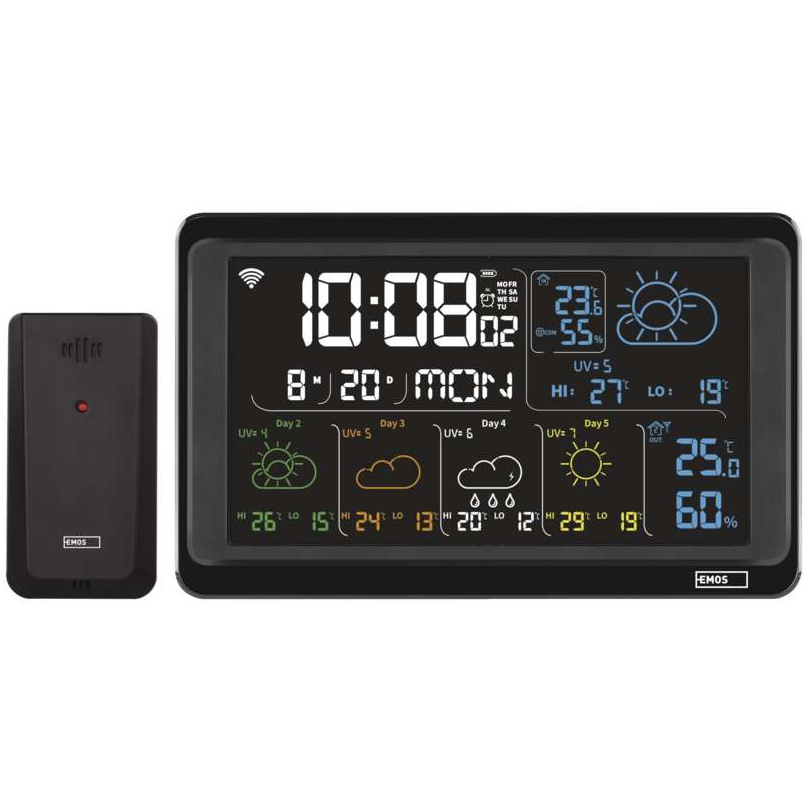 Метеостанция EMOS (E8610) Особенности дальномеров подсветка дисплея