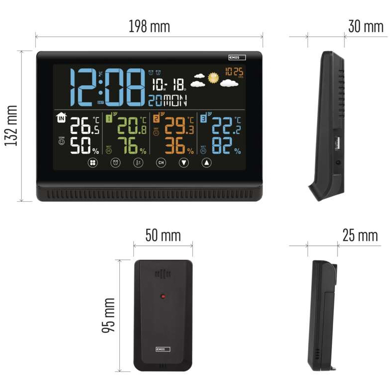 Обзор Метеостанция EMOS (E8614)