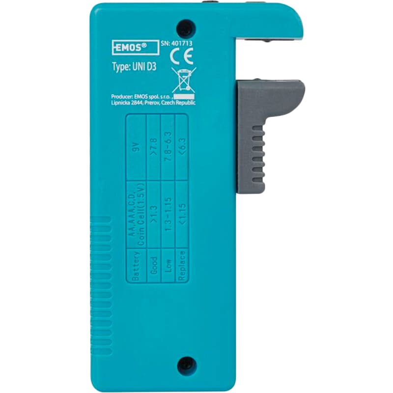 Фото 3 Універсальний тестер батарей EMOS N0322