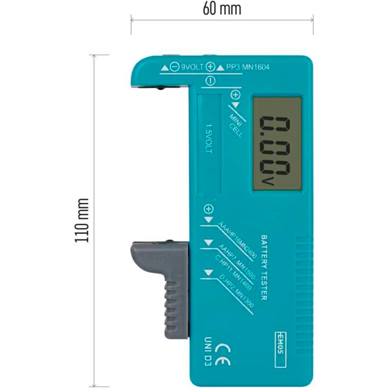 Покупка Універсальний тестер батарей EMOS N0322