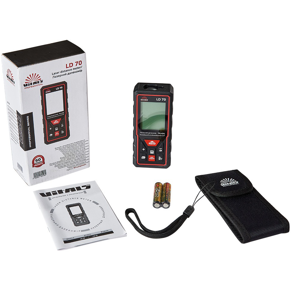 Изображение Лазерный дальномер VITALS Professional LD 70 (162518)