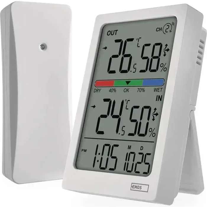 Термогигрометр EMOS с беспроводным датчиком (E0558W)