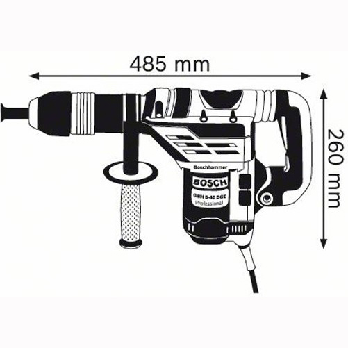 Перфоратор BOSCH GBH 5-40 DCE (0611264000) Потужність 1150