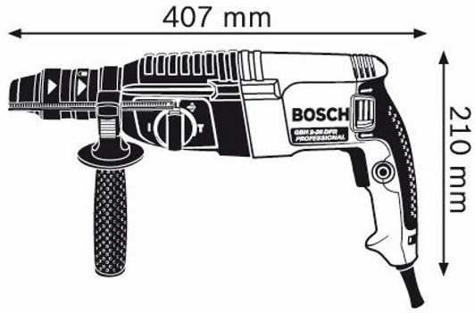 Перфоратор BOSCH GBH 2-26 DFR (0611254768) Тип патрона SDS-plus