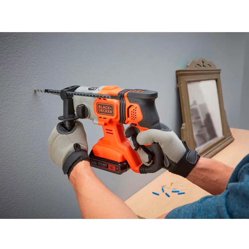 Перфоратор акумуляторний Black&Decker (BCD900B) Энергия единичного удара (EPTA) 1.2