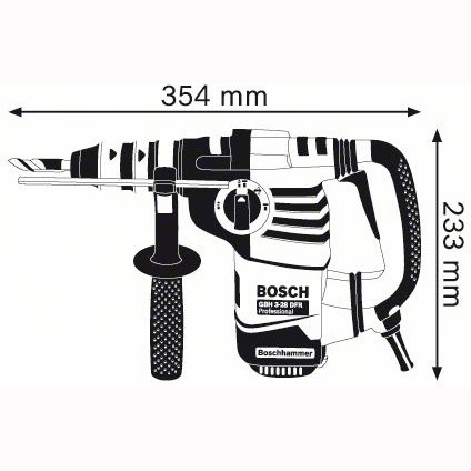 Перфоратор BOSCH GBH 3-28 DFR (061124A000) Енергія удару (EPTA) 3.1