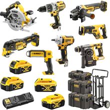 Набір з восьми акумуляторних безщіткових інструментів DeWalt DCK856P4