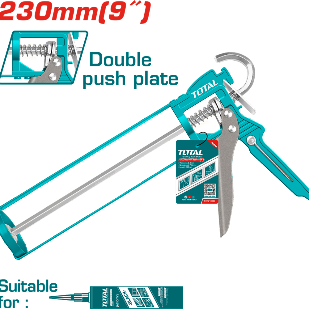 Пістолет для герметика TOTAL THT21309 230 мм Тип пістолет для герметика
