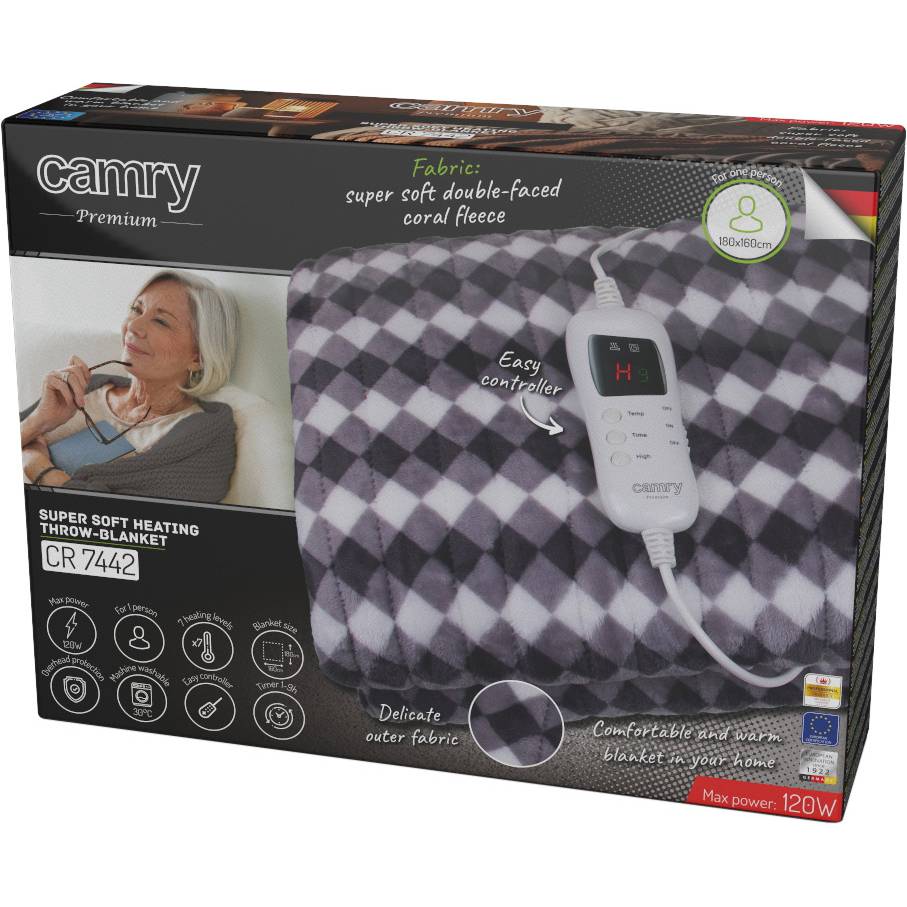 Зовнішній вигляд Електроковдра CAMRY CR 7442