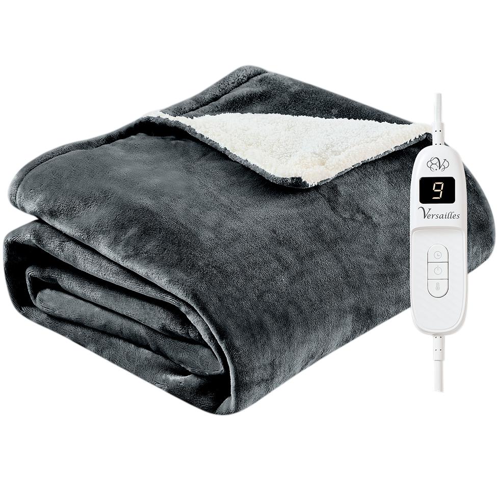 Електроковдра VERSAILLES Максі 180х130см темно-сірий (VS-BE-2309Dg)