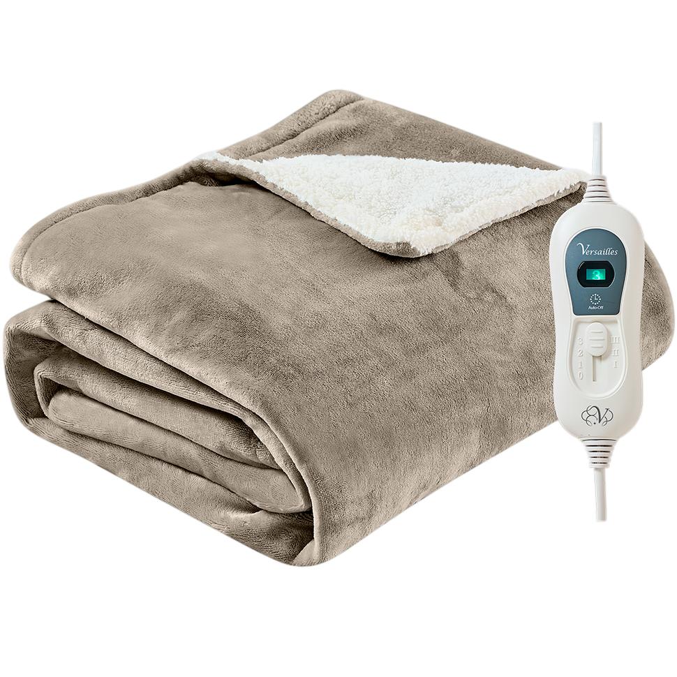 Електроковдра VERSAILLES Максі 180х130см мокко (VS-BE-2303Br)