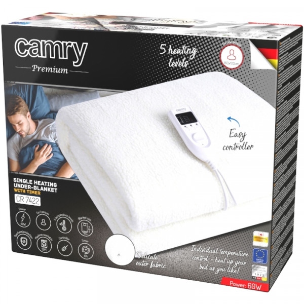 Внешний вид Электроодеяло CAMRY CR 7422