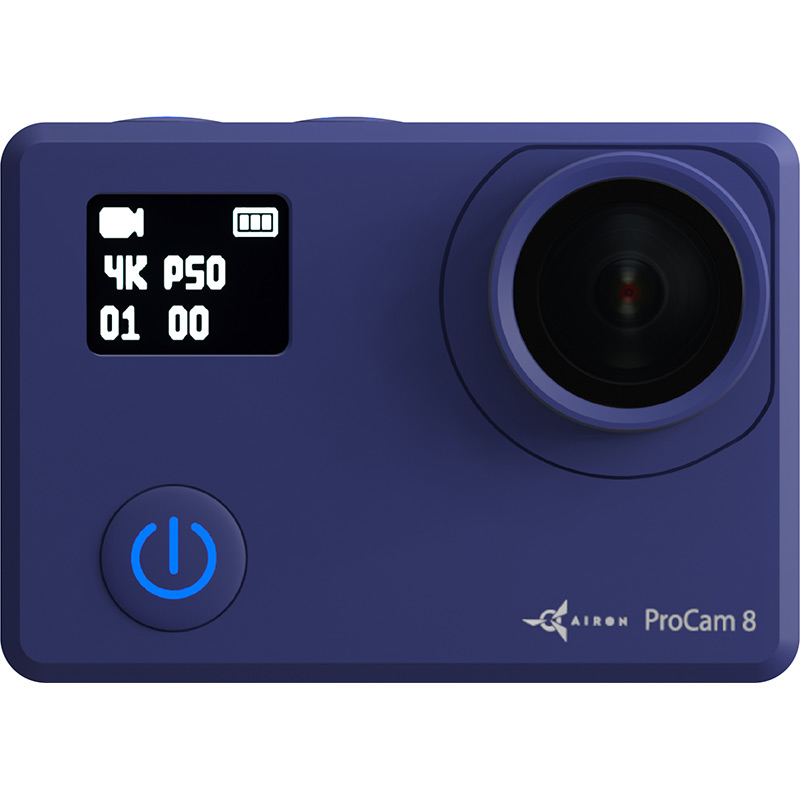 Экшн-камера AIRON ProCam 8 Blue + Набор аксессуаров 30 в 1 (69477915500062) Максимальное разрешение съемки 3840 x 2160