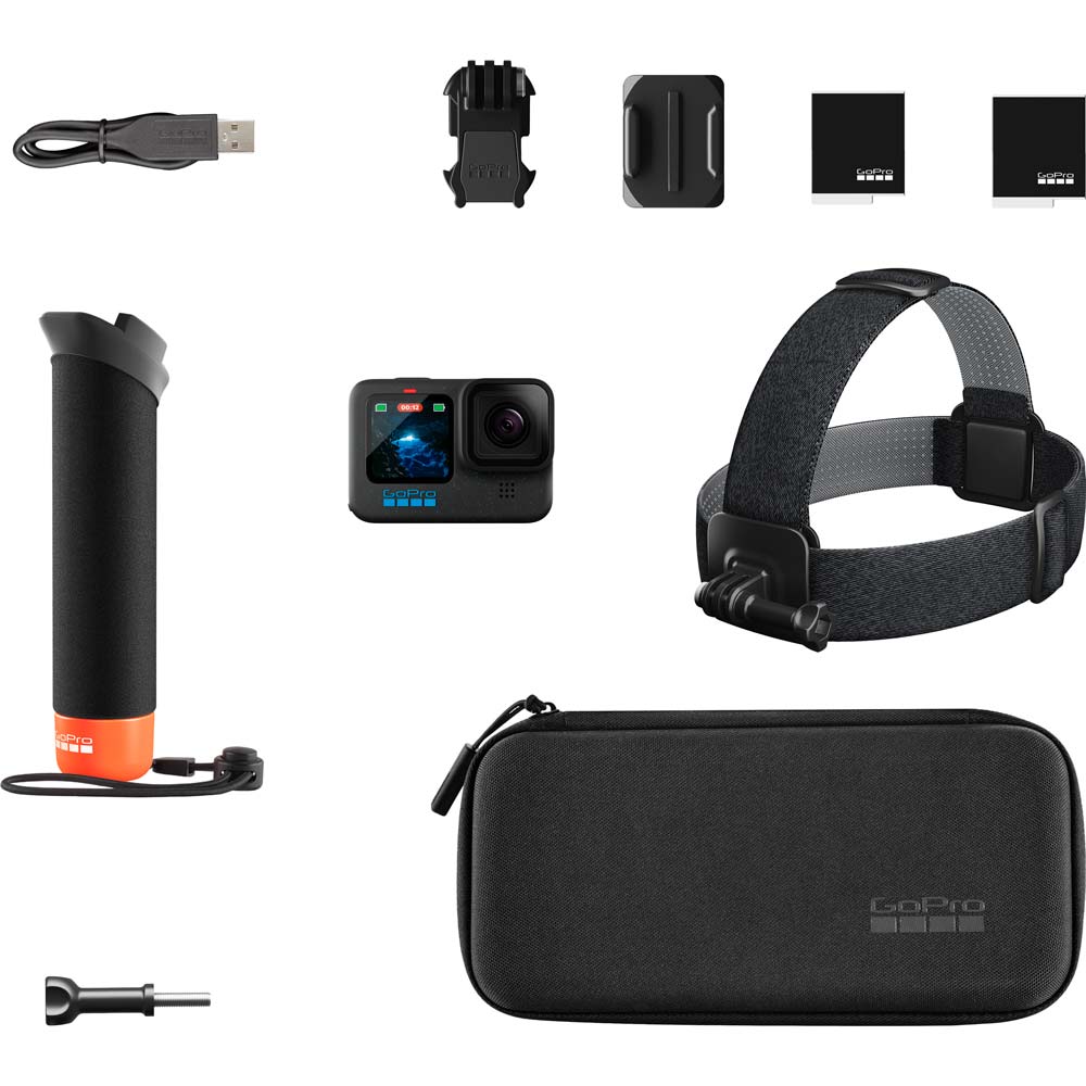 Екшн-камера GoPro HERO12 Black + Enduro + Head Strap + Handler Floating (CHDRB-121-RW)