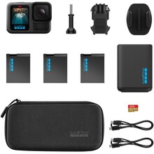 Екшн-камера GOPRO HERO13 Black + акумулятори Enduro (3 шт.) + SD Card + Dual Battery Charger + Сase (CHDRB-134-RW)
