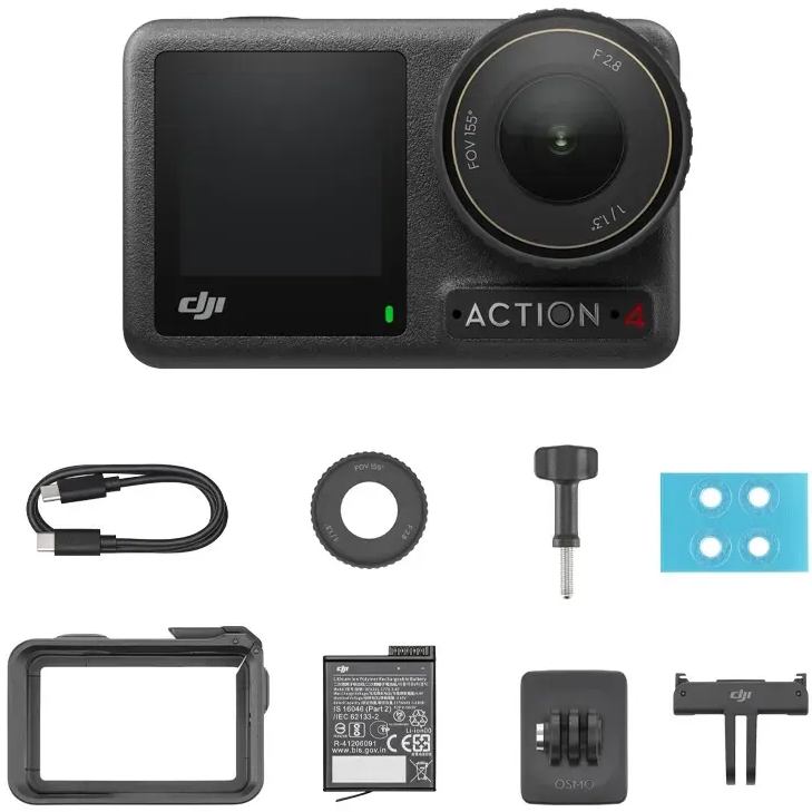 Внешний вид Экшн-камера DJI Osmo Action 4 Standard Combo (CP.OS.00000269.01)