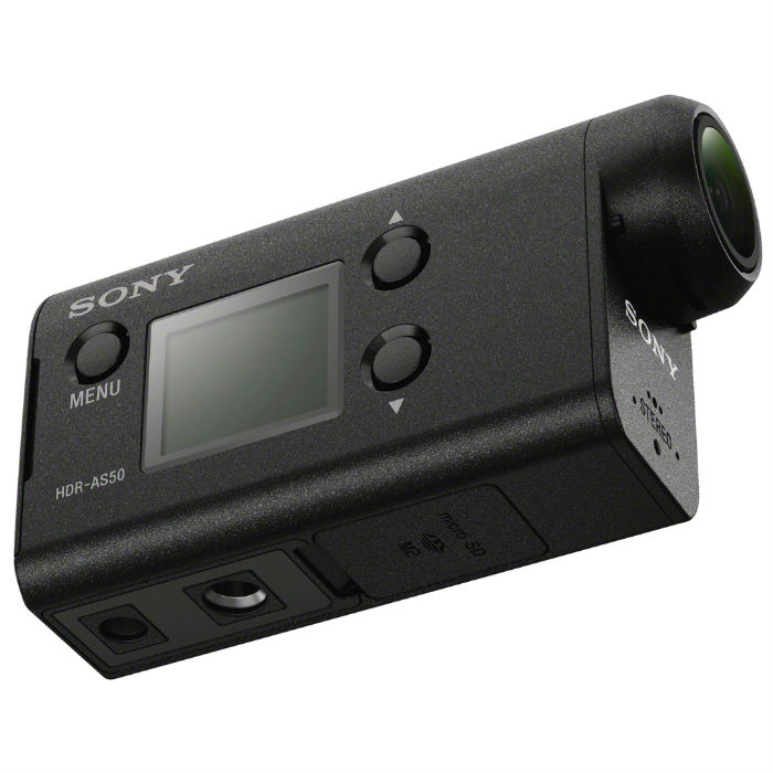 Внешний вид Экшн-камера SONY HDR-AS50 c пультом д/у RM-LVR2