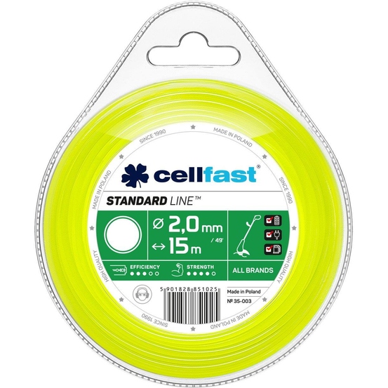 Леска для триммера Cellfast Круг 2 мм x 15 м (35-003)