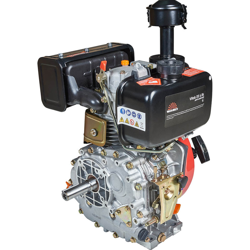 Двигатель дизельный VITALS DE 6.0k (165155) Объем топливного бака 3.5