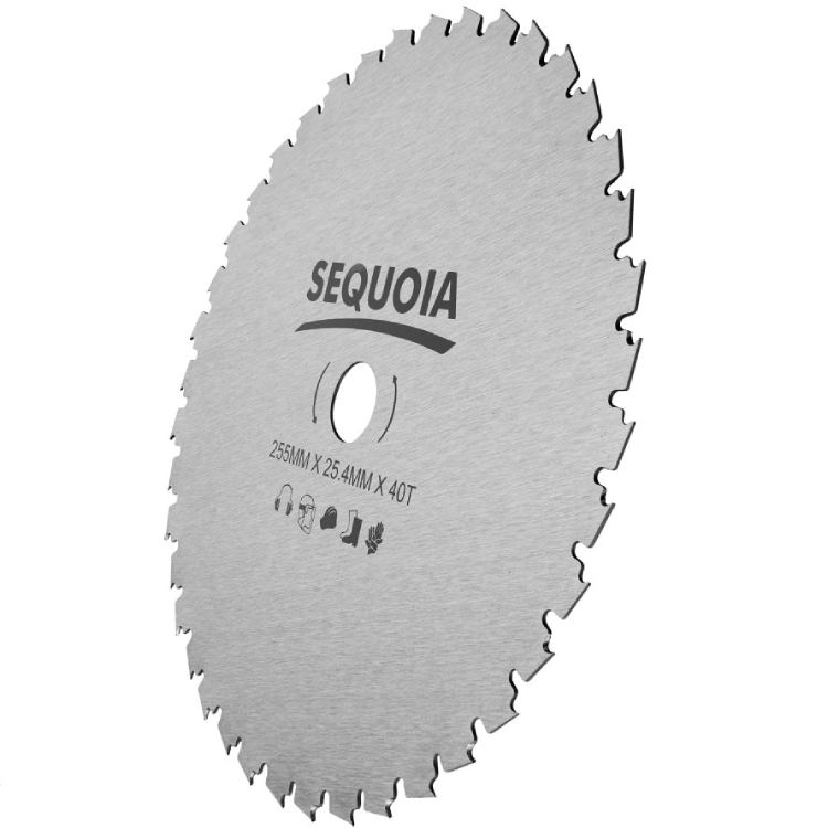 Ніж для мотокоси SEQUOIA GB40A-255-PRO Додатково товщина: 1,3 мм; діаметр: 25.4 мм; кількість зубів: 40
