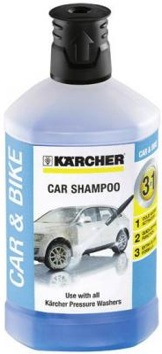 Автошампунь 3-в-1 KARCHER Plug-n-Clean, 1л