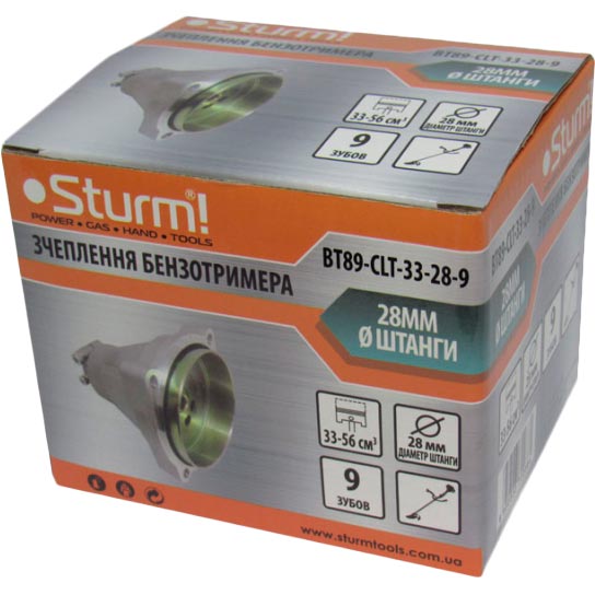 

Сцепление бензотриммера STURM 28 мм 9 зуб (BT89-CLT-33-28-9), Зчеплення бензотримера 28мм, 9 зуб