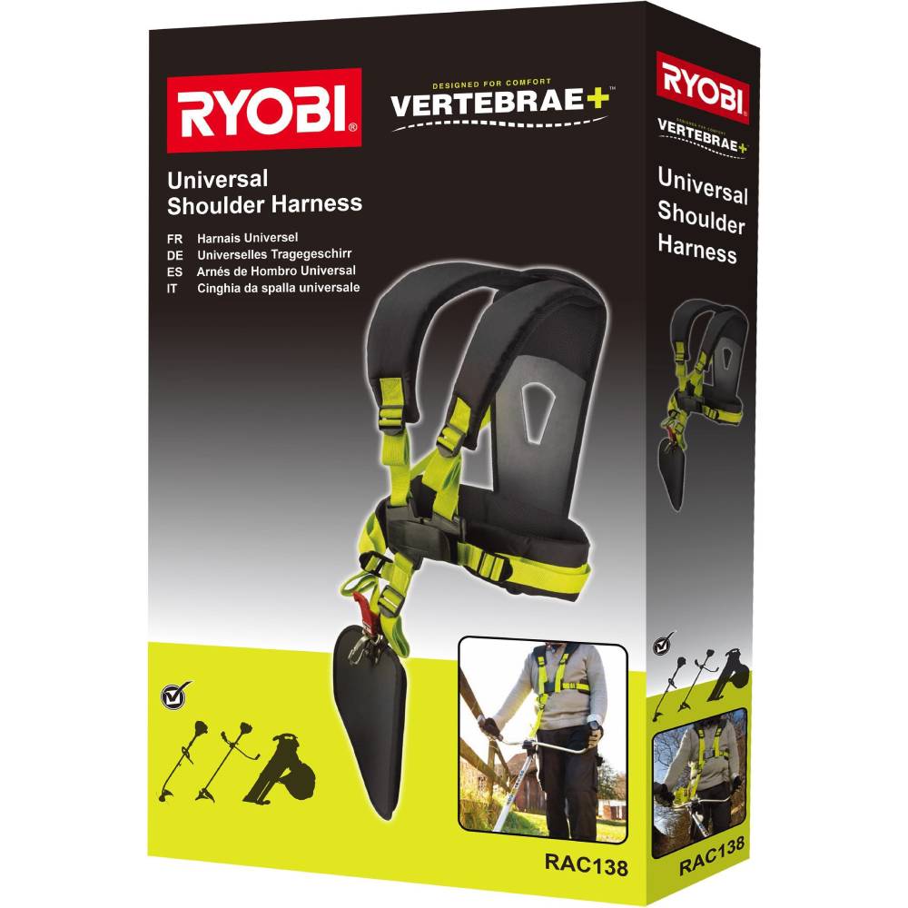 Фото 1 Ремінь ранцевий RYOBI RAC138 Vertebrae+ (5132002706)
