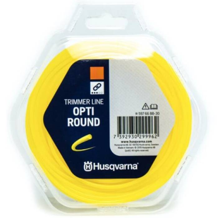 Корд триммерный HUSQVARNA Opti Round 2,7мм 70м Yellow (5976688-31)