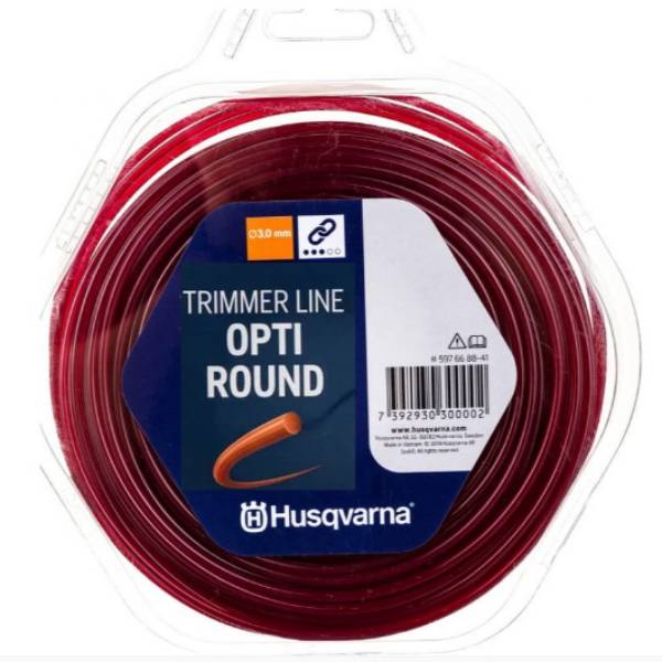 Корд триммерный HUSQVARNA Opti Round 3,0мм 10м Red (5976688-40)