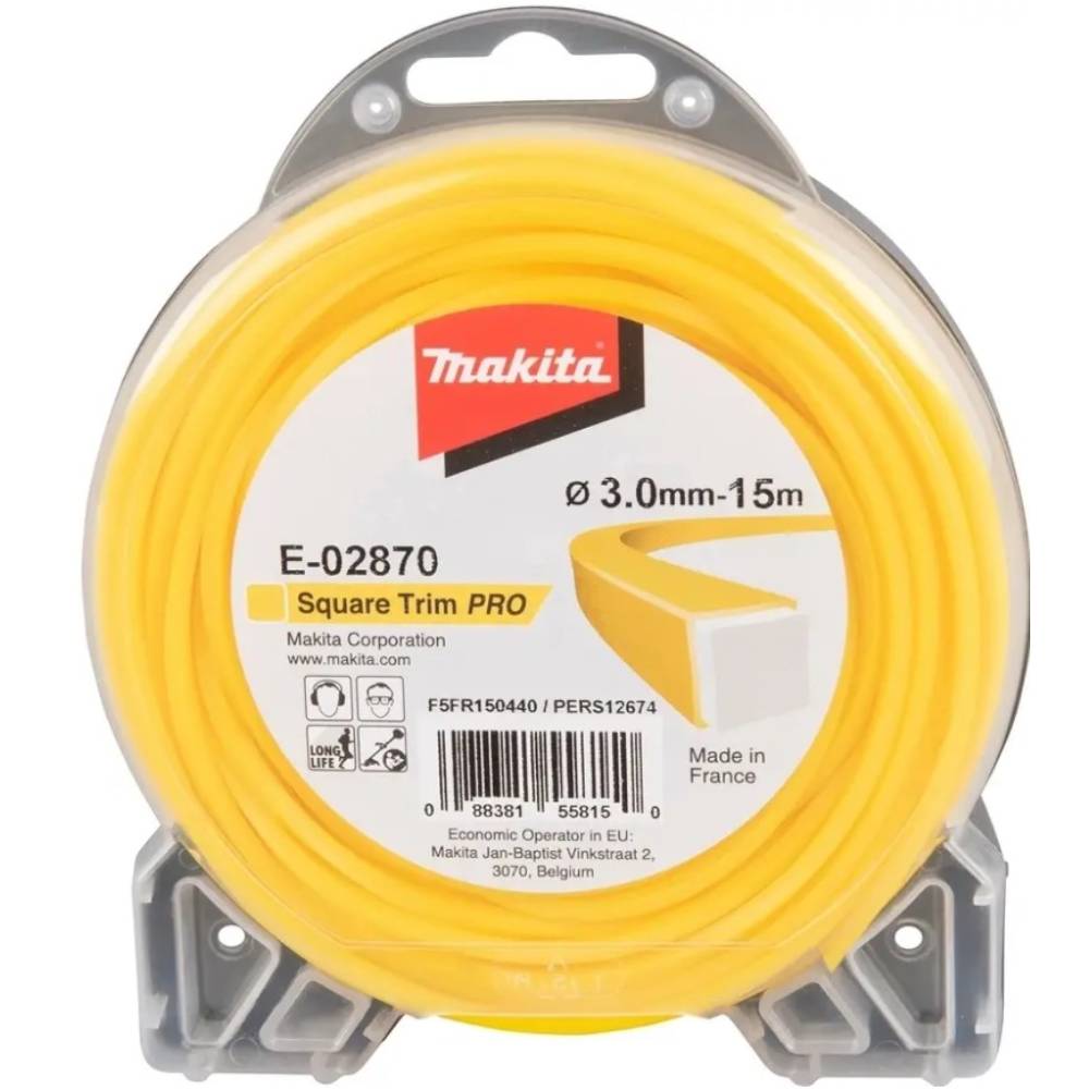 Леска косильная MAKITA 3,0ммх15м Yellow (E-02870)