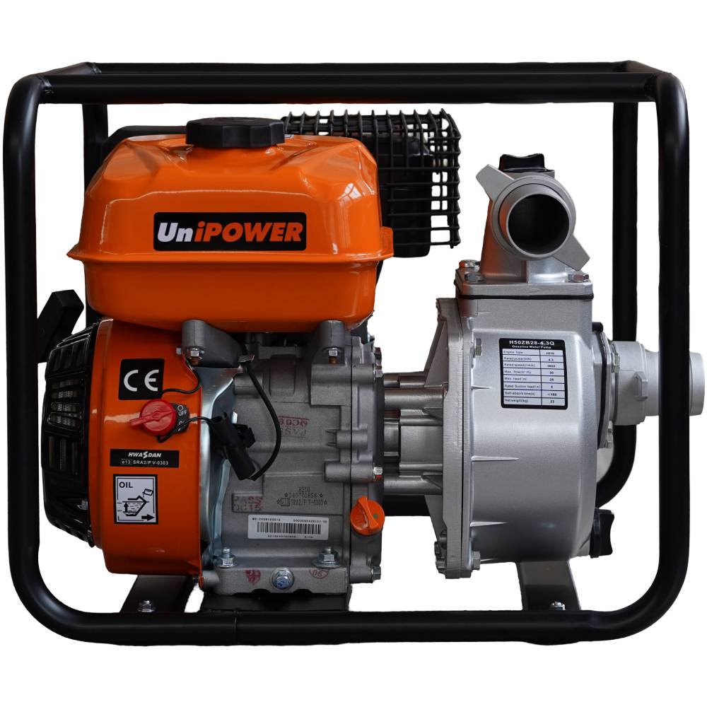 Мотопомпа UNIPOWER H50ZB28-4.3Q (30006) Высота подачи 28