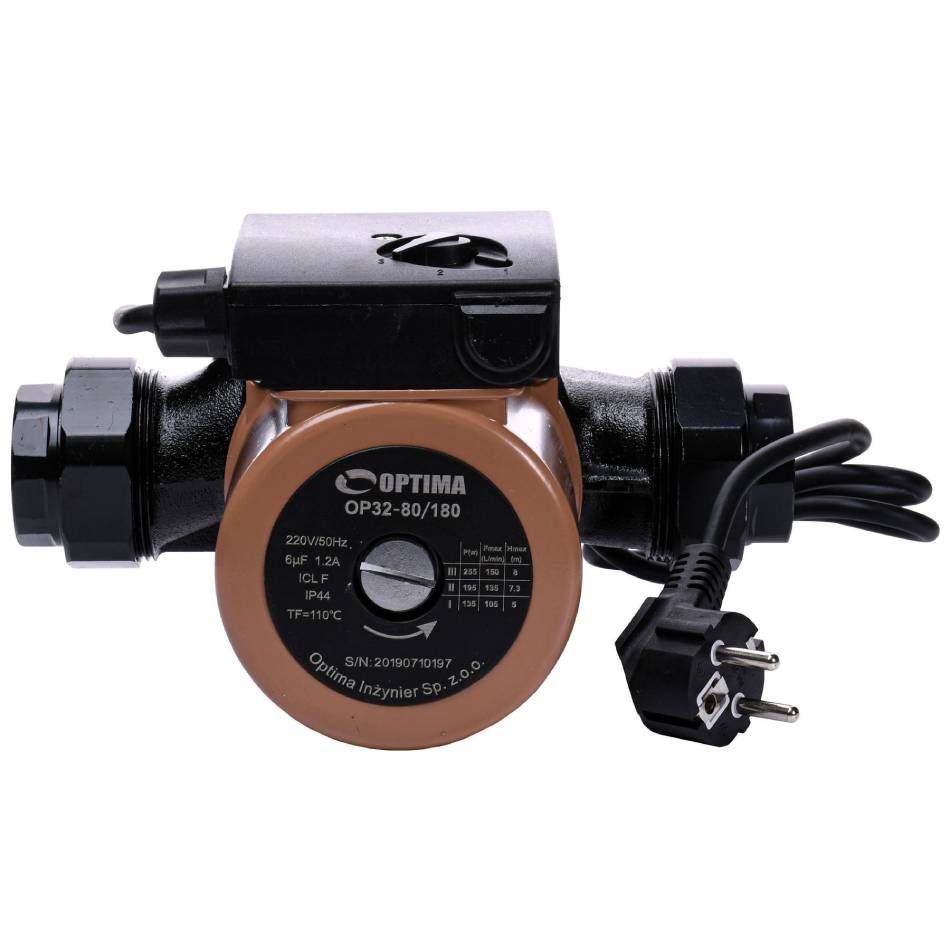 

Насос OPTIMA OP32-80AUTO 180мм + гайки, Насос OP32-80AUTO 180мм + гайки