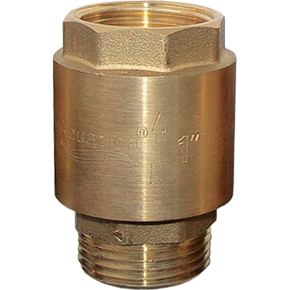 

Клапан обратный Aquatica латунный 1"M x 1"F (779645), клапан зворотний 1"Mx1"F (латунь)