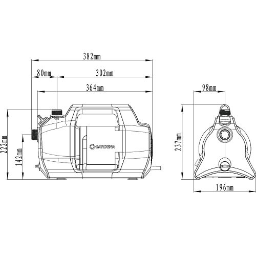 Насос GARDENA 4100 Silent (09050-20.000.00) Тип садовый